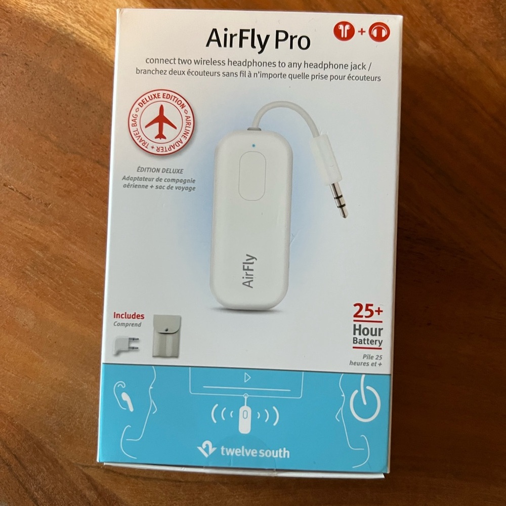 AirFly Pro Wireless Headphone Jack - White